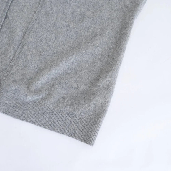 Aritzia Community Grey 54% Wool,  22% Yak Short Sleeve Cardigan XSmall - Picture 5 of 11